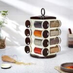 Amazon Solimo Plastic Revolving Spice Rack Set of 16 Pieces - Image 2