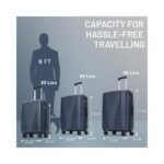 Aristocrat Cabin Polypropylene Airpro 55 Cm(Small) 8 Spinner Wheels Trolley Bags For Travel Hard Case Luggage - Image 3