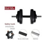 BULLAR Home Gym Set, 8kg to 20kg with 3 Straight Curl Rod and 2 Dumbbell Rods, Gym Combo - Image 2