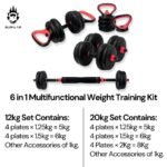 Burnlab 6 in 1 multifunctional weight training kit - Image 2
