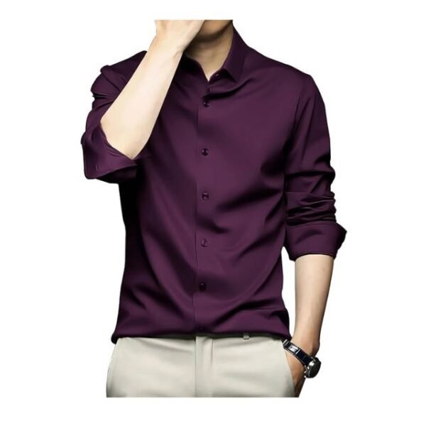CVC Mens Satin Regular Fit Formal Shirt.