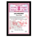 Love Agreement Frame