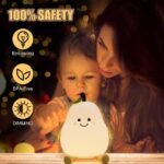 One94Store Rechargeable Silicone Pear Night Lamp - Image 3