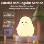 One94Store Rechargeable Silicone Pear Night Lamp - Image 2