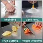 OrganizeMee Large Stainless Steel Cutting Board - Image 4