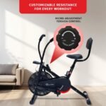 PowerMax Fitness BU-201 Dual Action Air Bike - Image 2