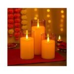 SATYAM KRAFT 3 Pcs LED Tea Light Candles | Flameless, Smokeless - Image 2