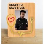 Wooden Doctor Photo Frame