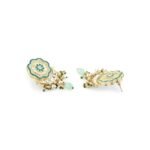 ZAVERI PEARLS Turquoise Blue & Green Meenakari Cascading Waterfall Beads Necklace Earring & Ring Set - Image 4