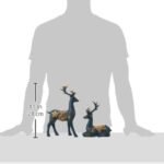Amazon basics Creative Resin Golden Reindeer Sculptures - Image 2
